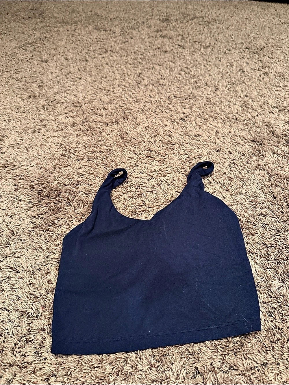 Offline by Aerie Real Me XTRA Twist Crop Tank Top Blue Medium